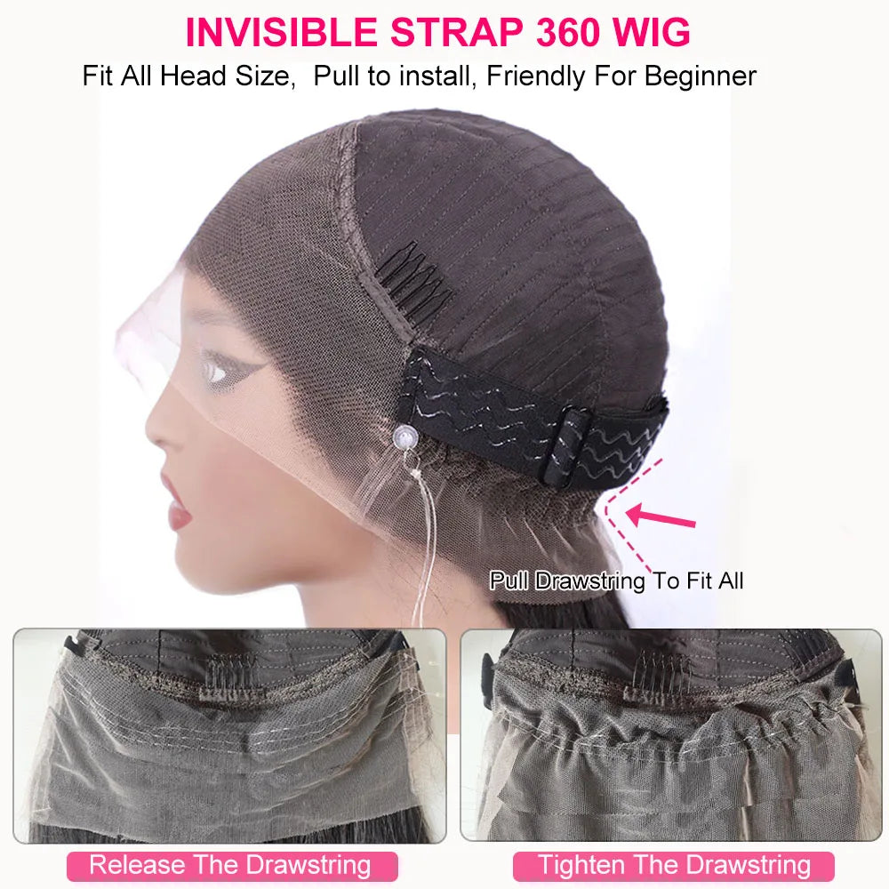 Lace Front Human Hair Wig Glueless Wig Deep Wave