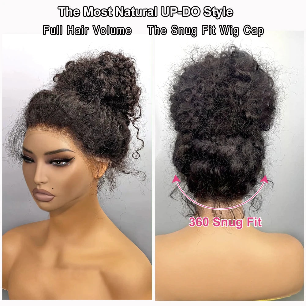 Lace Front Human Hair Wig Glueless Wig Deep Wave