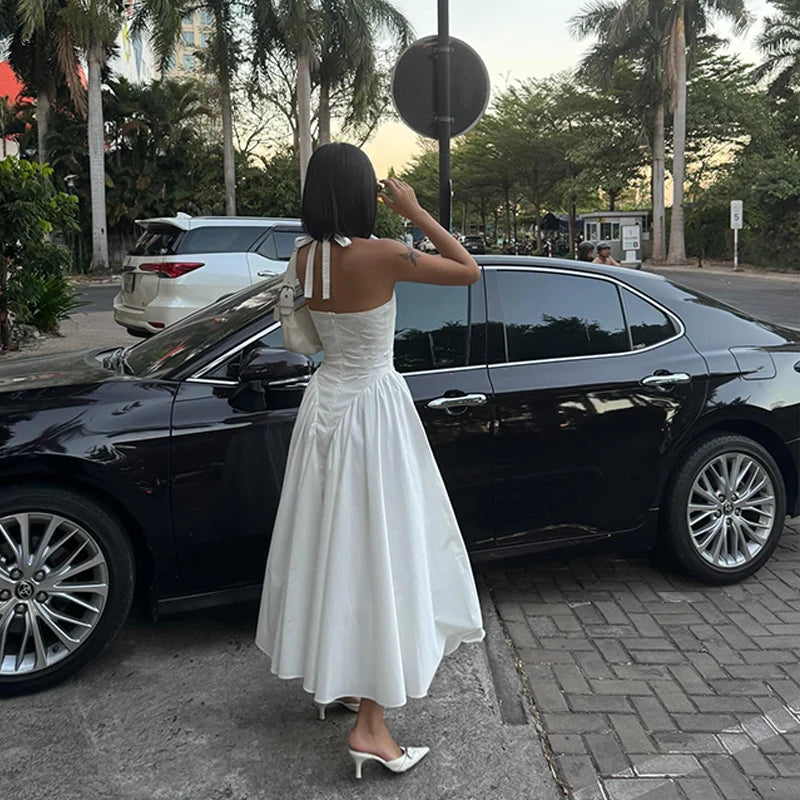 Long Dress Elegantit Neck Design Sexy Gown