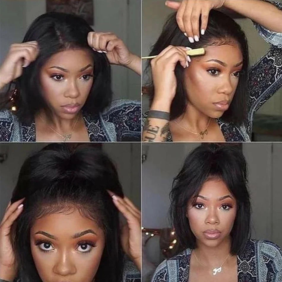 Beautiful Human Hair Wig Simple & Elegant
