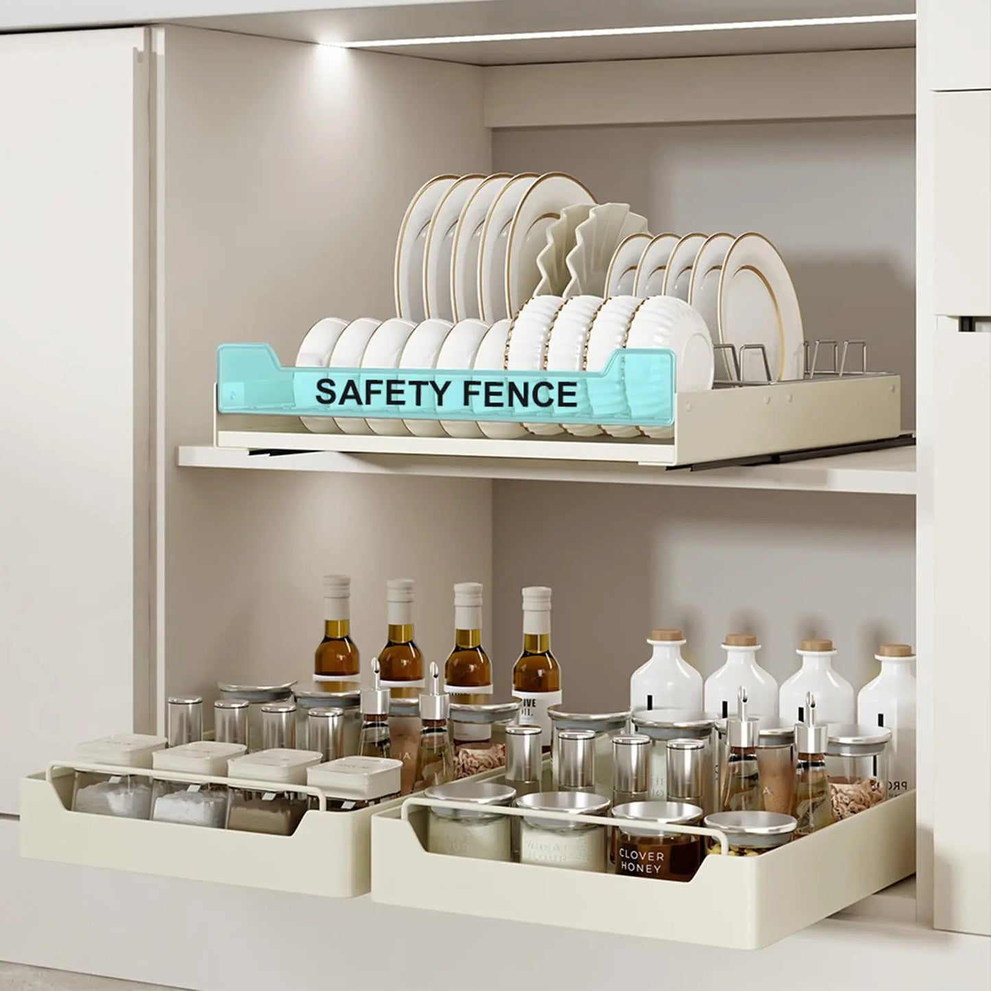 Dish Drying Rack Cabinet Organizer