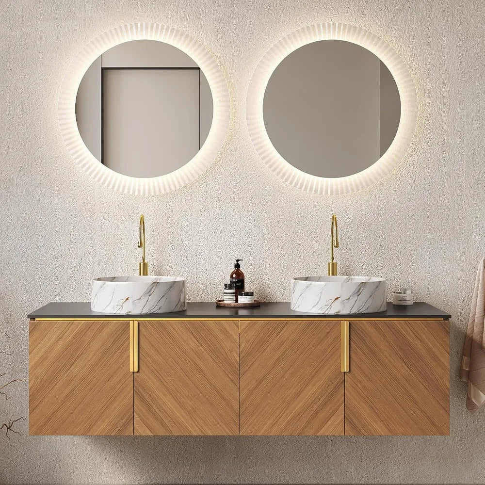 Double Sink Bathroom Vanity with Sink Combo