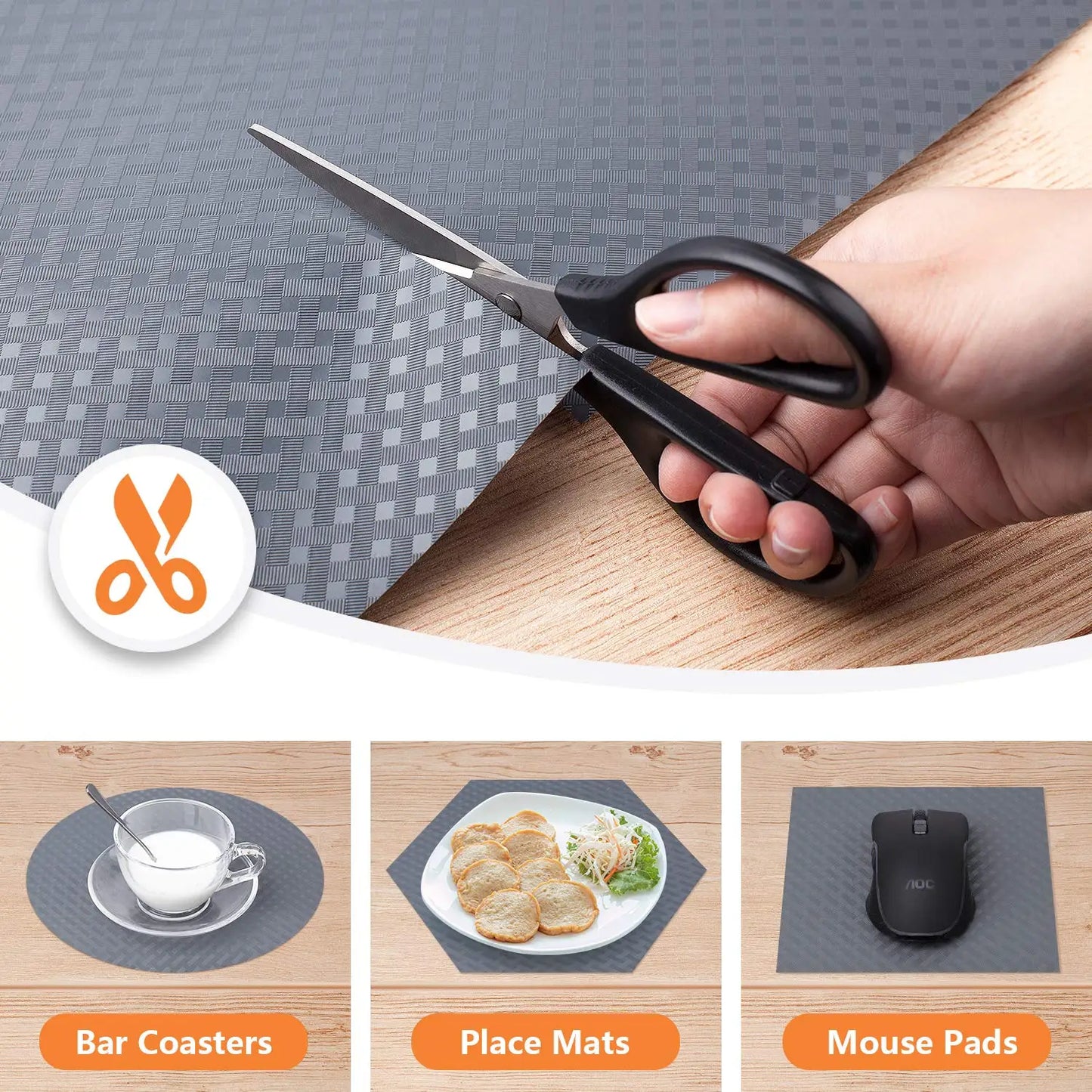 Drawer and Shelf Liner Non-Slip &Easy to Clean