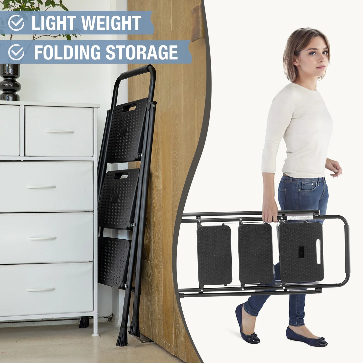 Stool with Anti-Slip Pedal