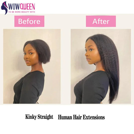 Kinky Straight Human Hair Bundles Beautiful & Simple