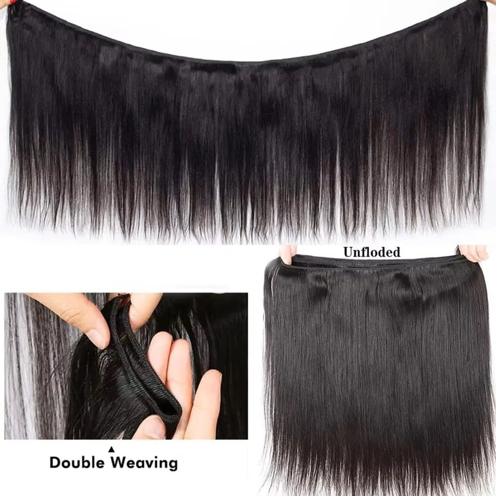 10A Brazilian Straight Human Hair Bundles