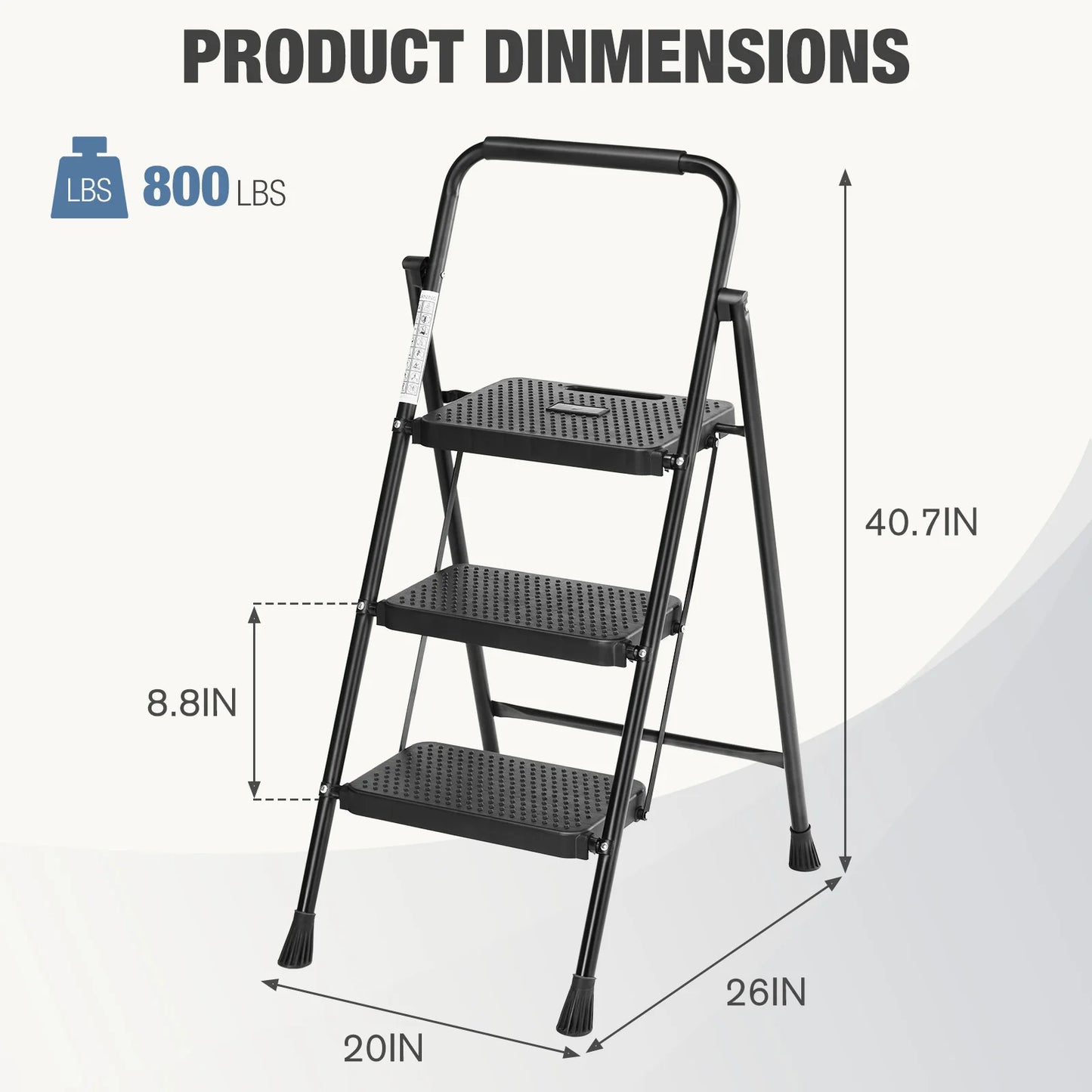 Stool with Anti-Slip Pedal
