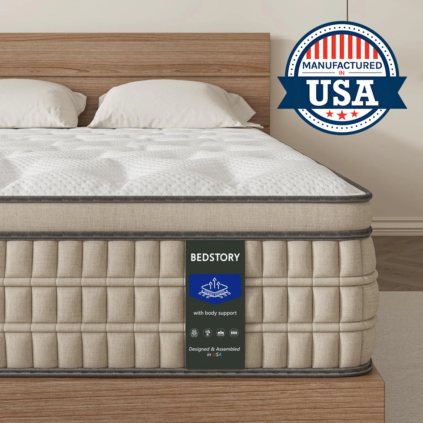 Mattress with Breathable Fabric for Comfortable Sleep