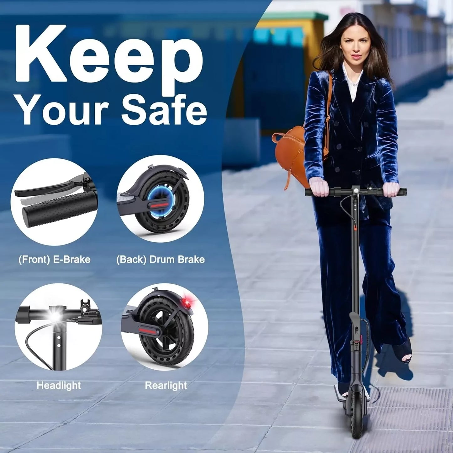 Electric Scooter Smart Control & tire Folding