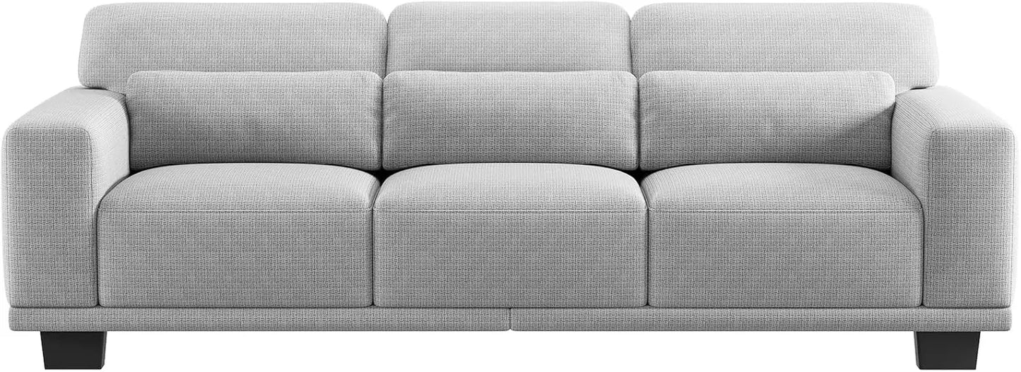 Sofa Couch with Deep Seats &Wide Armrests,Comfy Sofa with Supportive Futon
