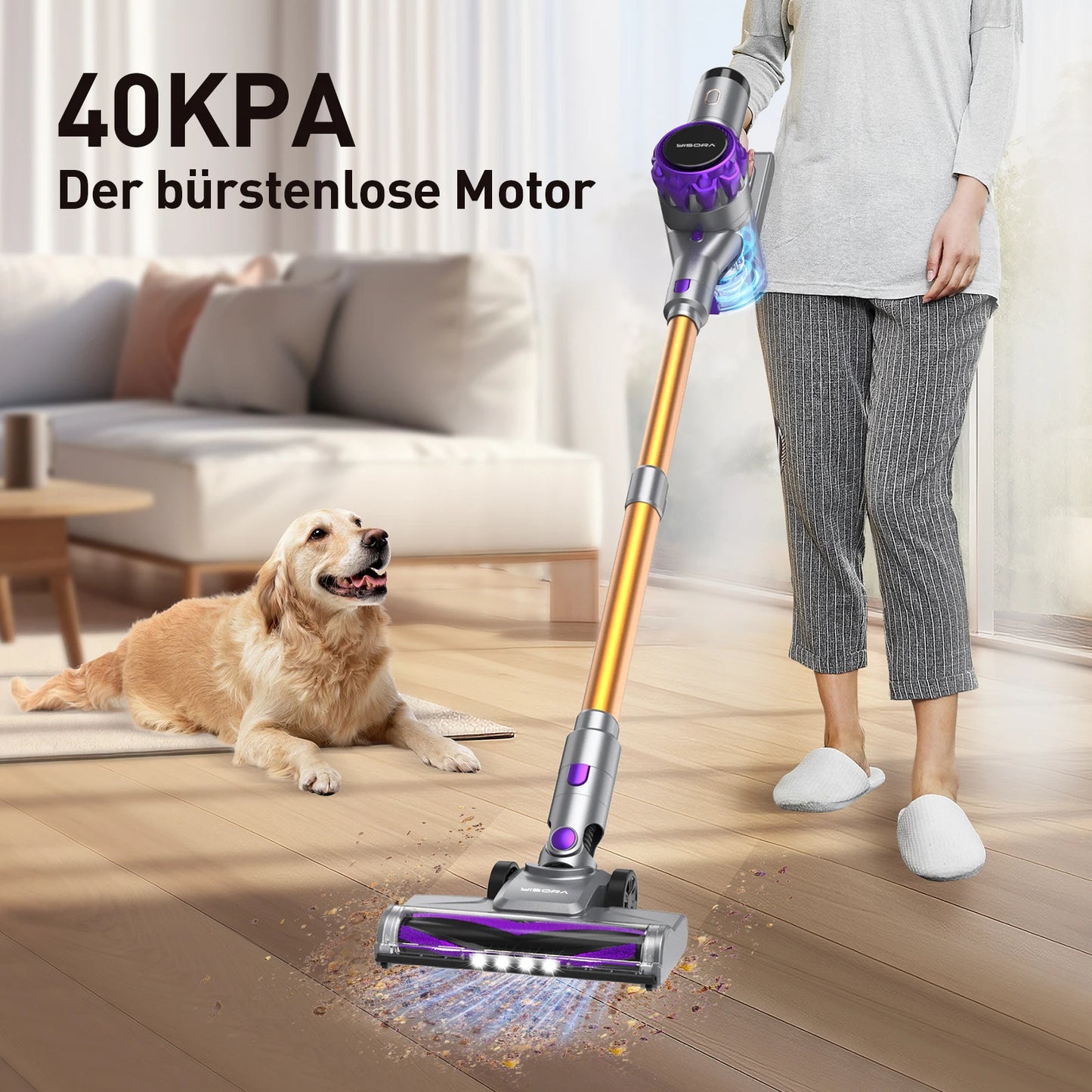 Vacuum Cleaner with Touchscreen for Pet Hair