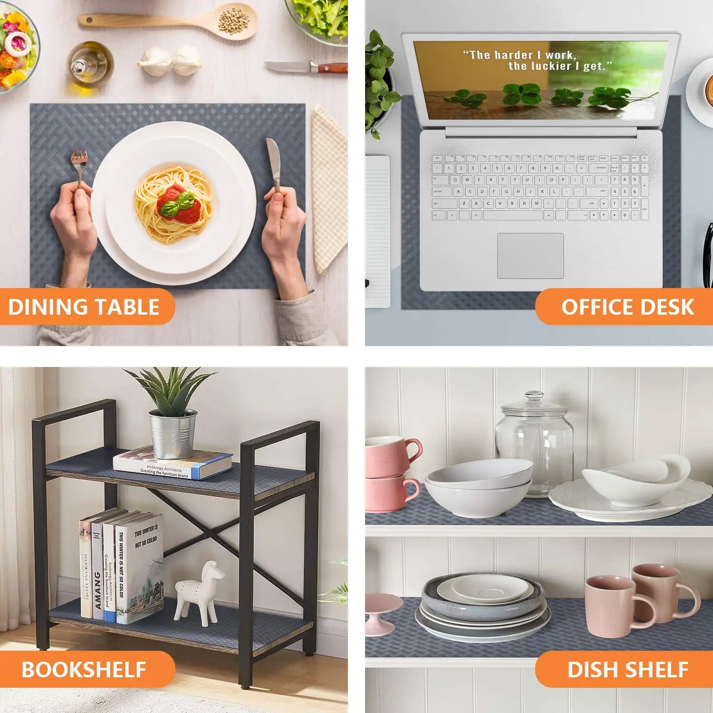 Drawer and Shelf Liner Non-Slip &Easy to Clean