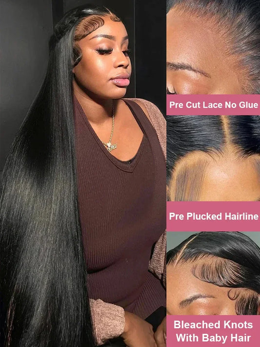 Wigs Human Hair 5x5 Bone Straight