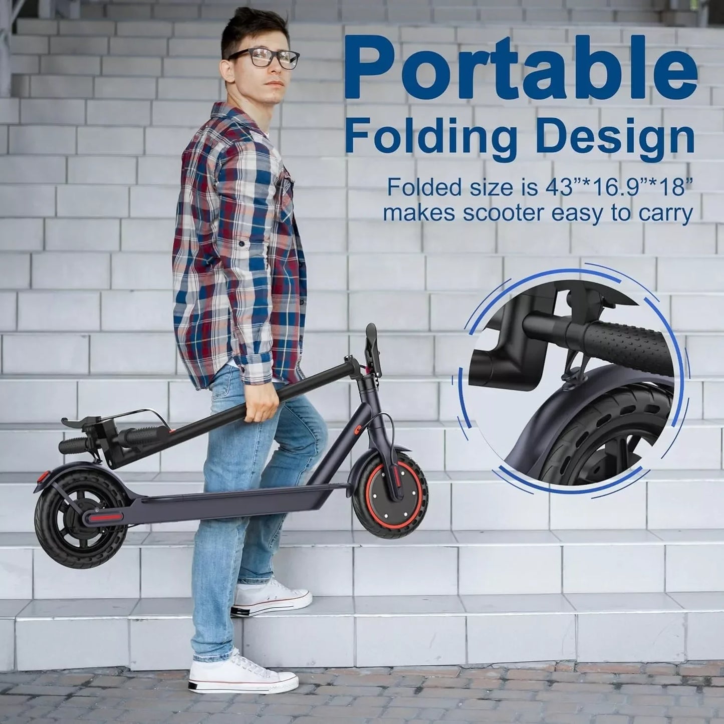 Electric Scooter Smart Control & tire Folding