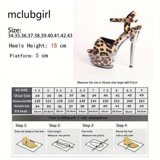 MCLUBGIRL Shoes For Women Sexy Sandals Nightclub Fashion Or Dancing