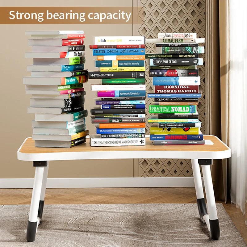 Table for working ,Portable Laptop Desk with USB Light and Lifting Handle