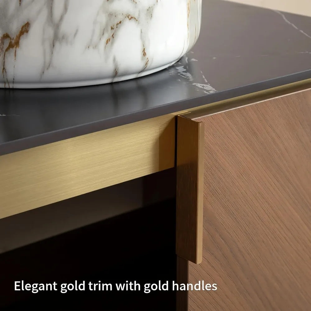 Double Sink Bathroom Vanity with Sink Combo