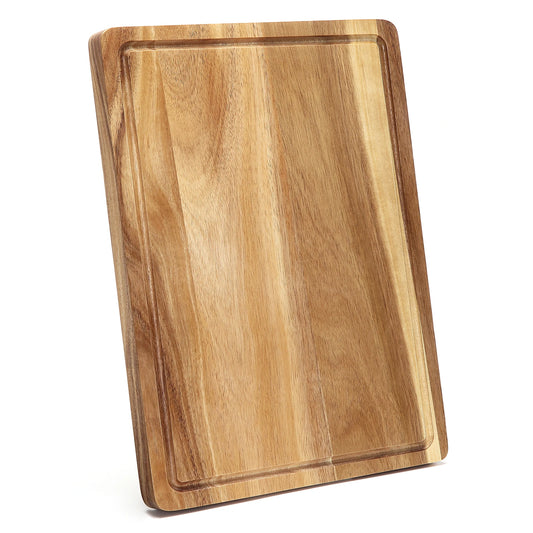 Cutting Board with Juice Groove, Butcher Block Wooden