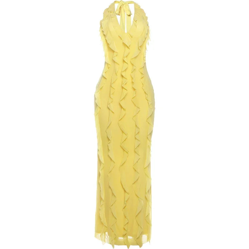 Elegant Halter Dress For Women