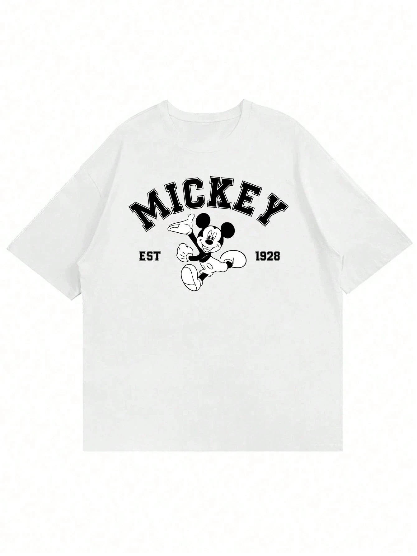 Disney Mickey Mouse Casual Cartoon Print T-Shirt & Family Matching Outfits
