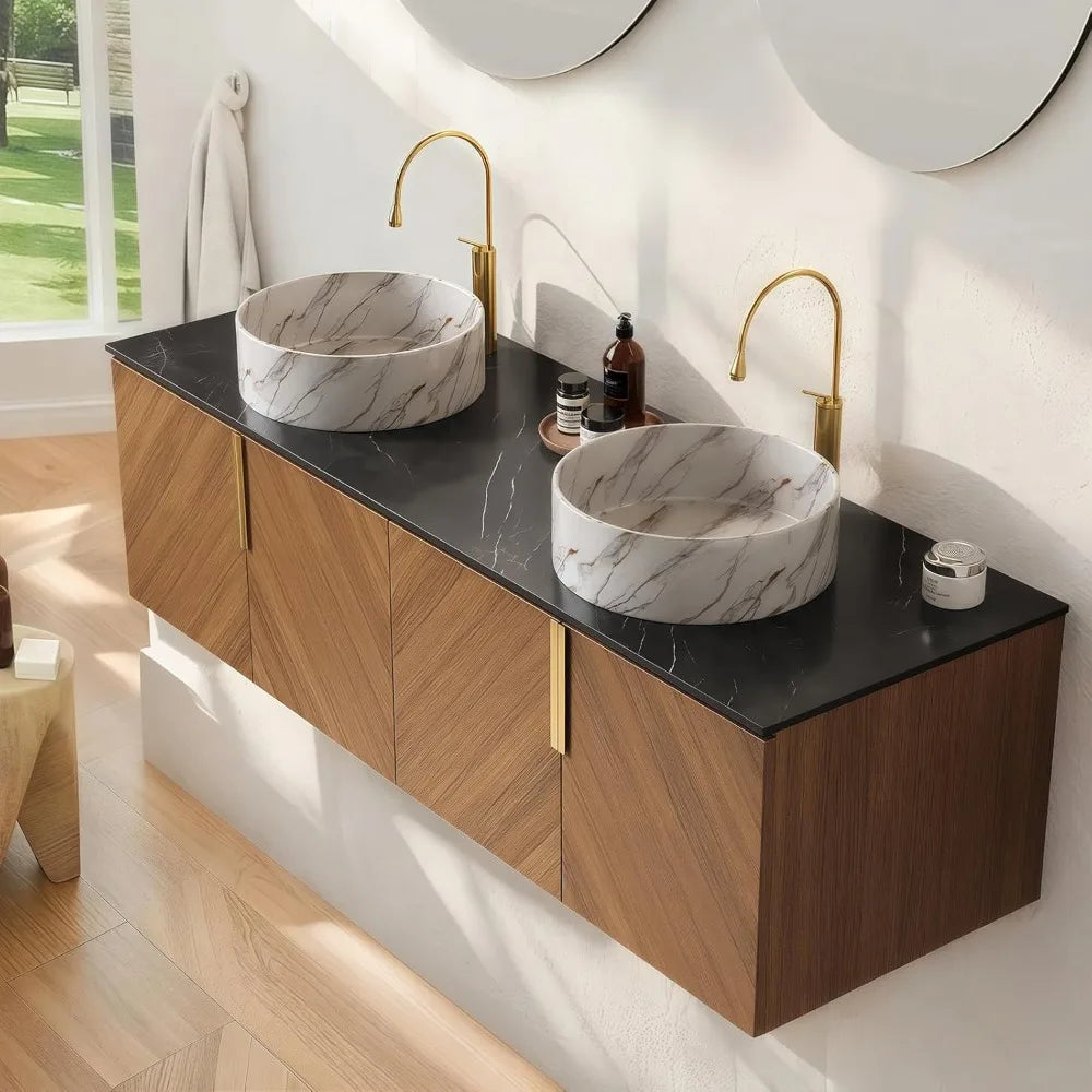 Double Sink Bathroom Vanity with Sink Combo