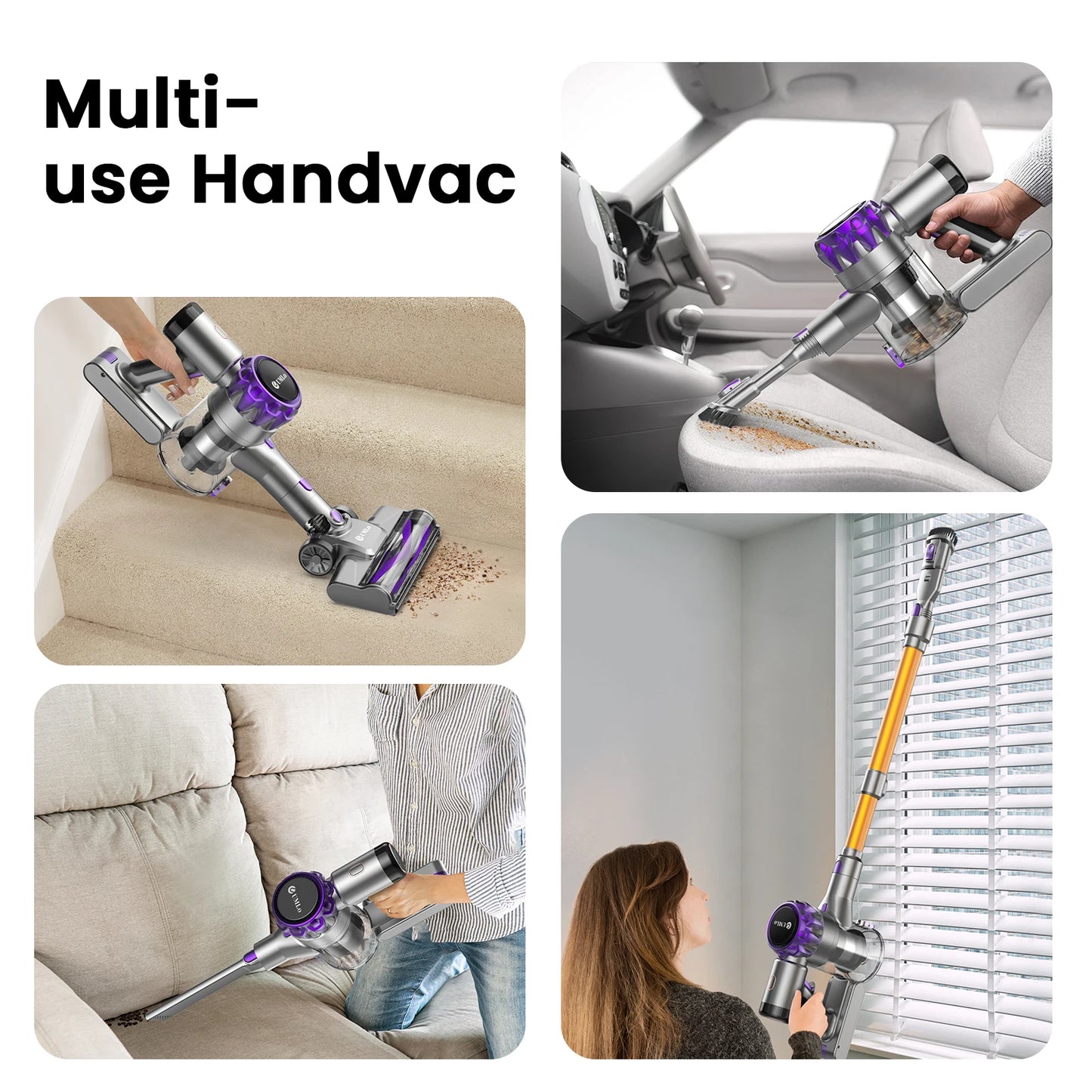 Vacuum Cleaner with Touchscreen for Pet Hair