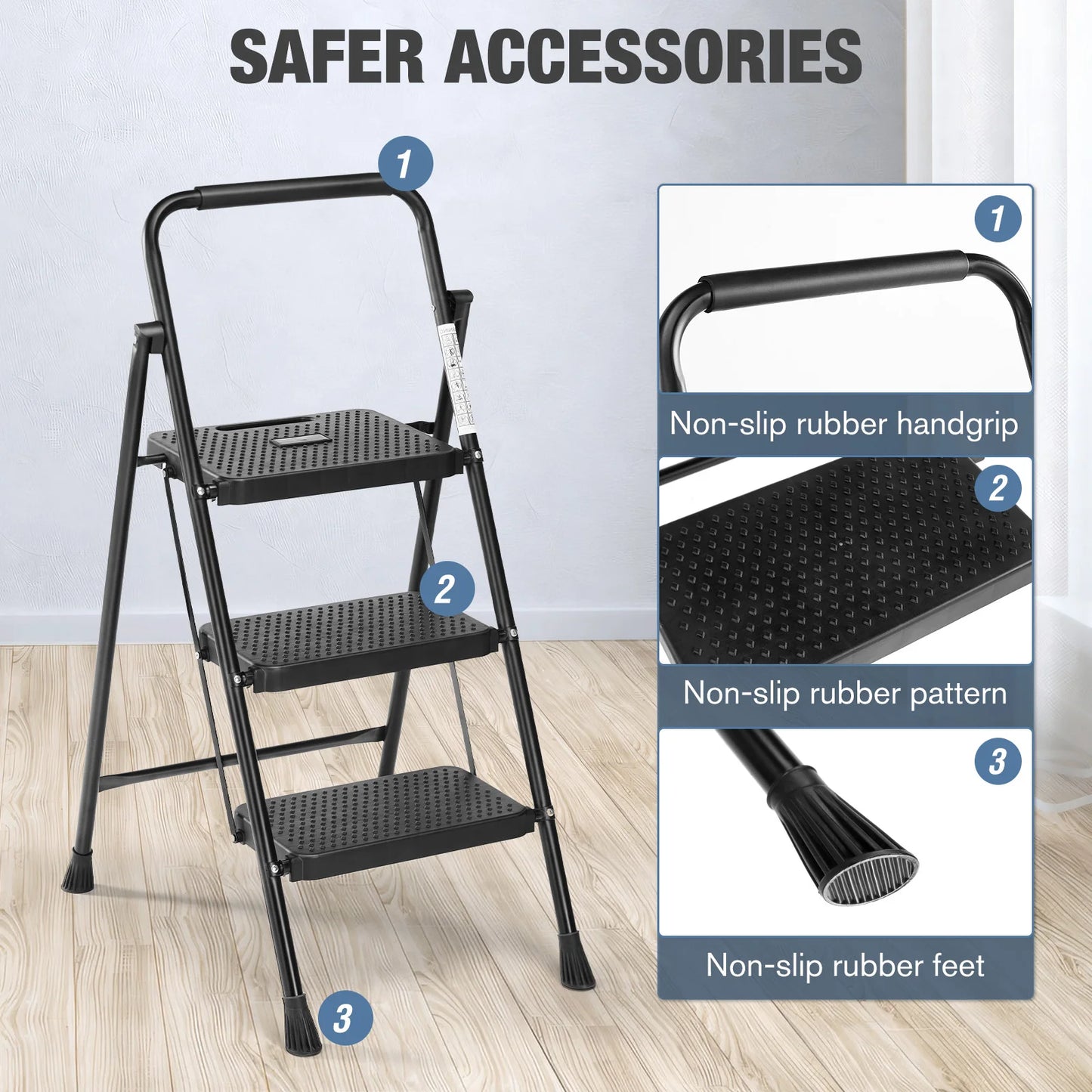 Stool with Anti-Slip Pedal