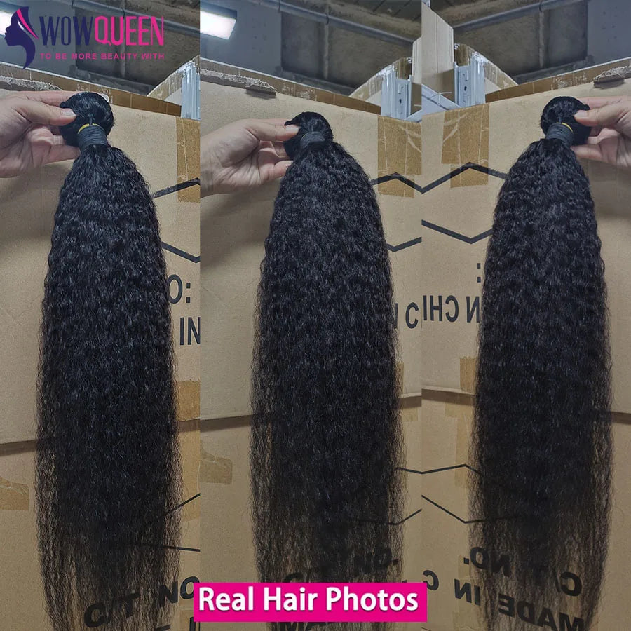 Kinky Straight Human Hair Bundles Beautiful & Simple