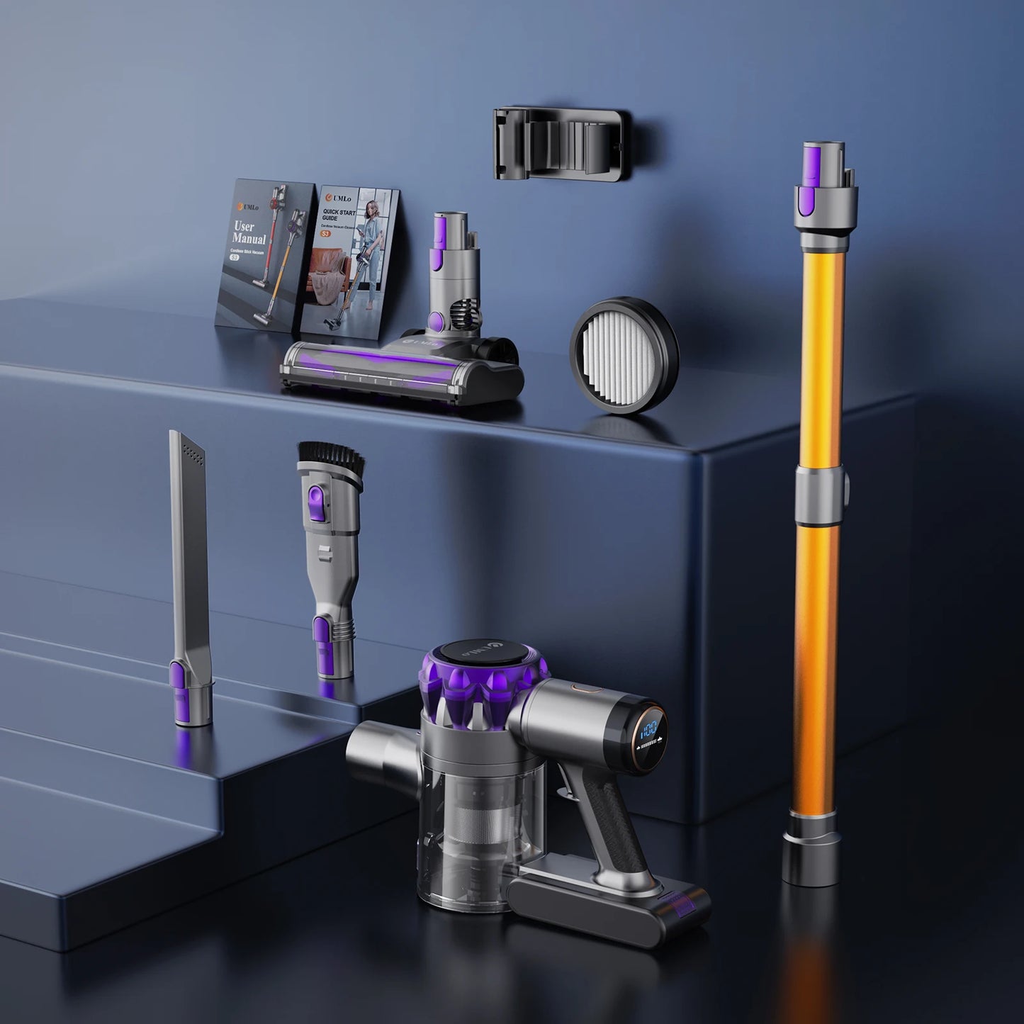Vacuum Cleaner with Touchscreen for Pet Hair
