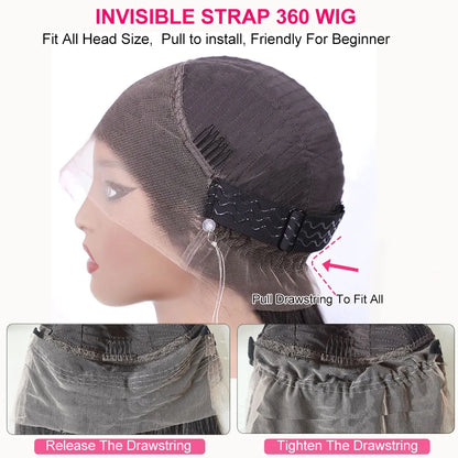Lace Front Human Hair Wig Glueless Wig Deep Wave