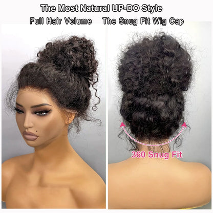 Lace Front Human Hair Wig Glueless Wig Deep Wave