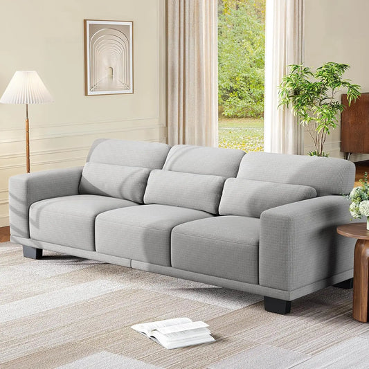 Sofa Couch with Deep Seats &Wide Armrests,Comfy Sofa with Supportive Futon