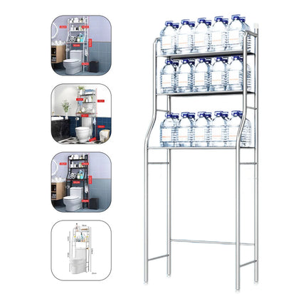 Organizer Rack With Towel Hooks, Paper Holder