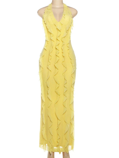 Elegant Halter Dress For Women