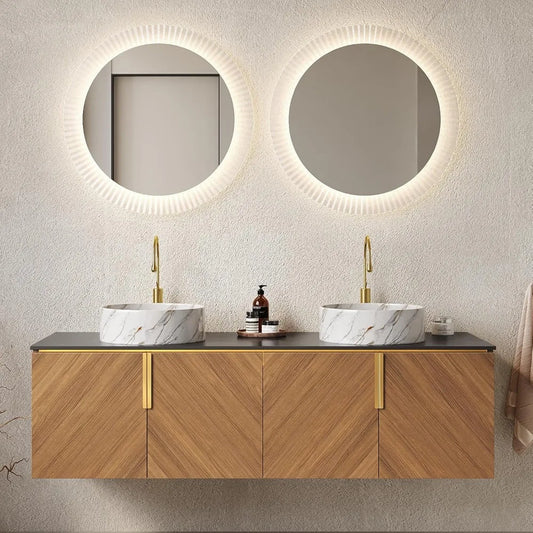 Double Sink Bathroom Vanity with Sink Combo
