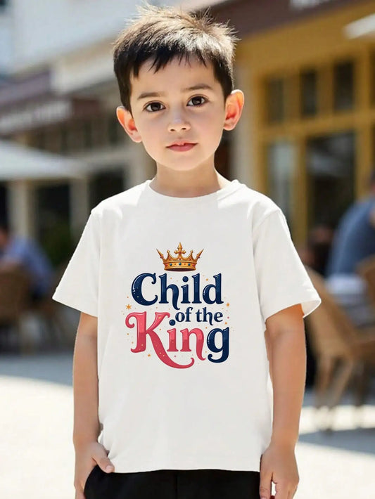 T-shirt For Girls & Boys , Royal Theme Cotton