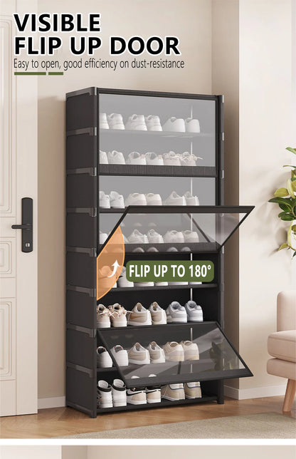 Shoe CabinDustproof ,Cabinet Space Saving With Clear Lidet