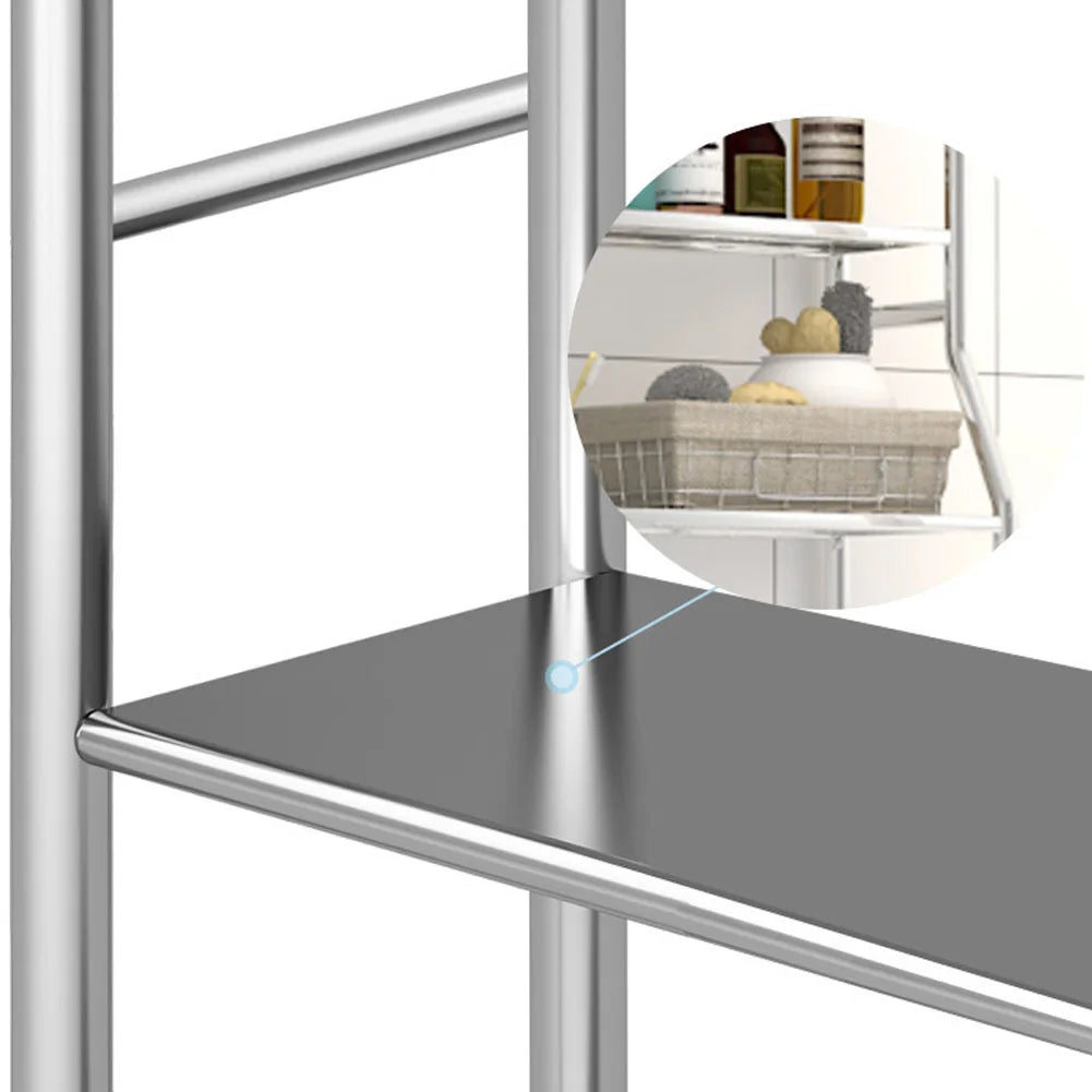 Organizer Rack With Towel Hooks, Paper Holder