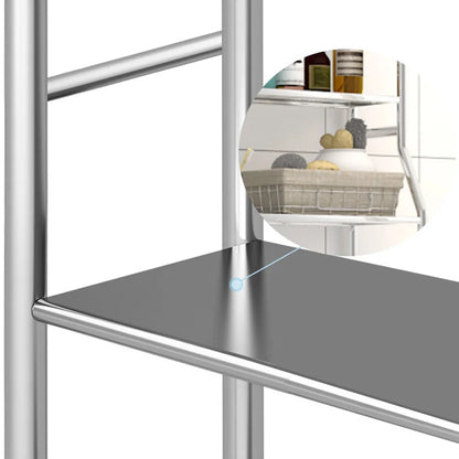 Organizer Rack With Towel Hooks, Paper Holder