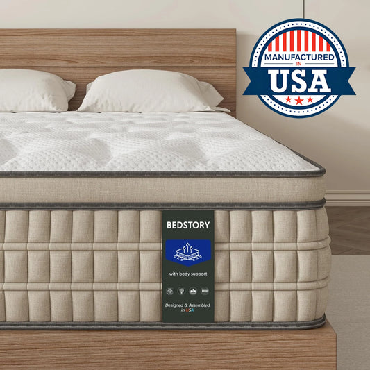 Mattress with Breathable Fabric for Comfortable Sleep