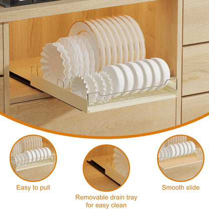 Dish Drying Rack Cabinet Organizer