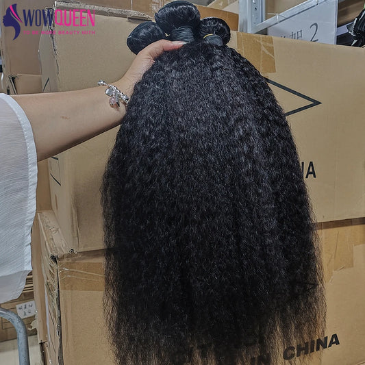 Kinky Straight Human Hair Bundles Beautiful & Simple