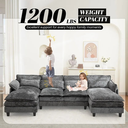 Couche for Living Room, Oversized Modular Sleeper