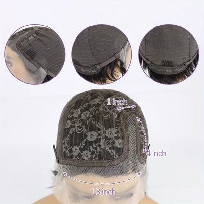 pixie cut human hair wigs for women short curly