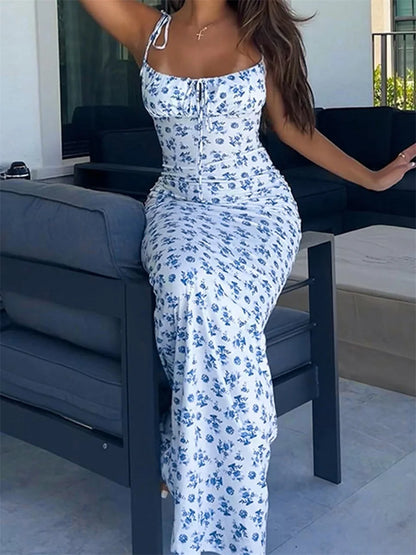 Elegant dress  with Drawstring Waist and  Fit Design Ideal for Summer and Spring Events