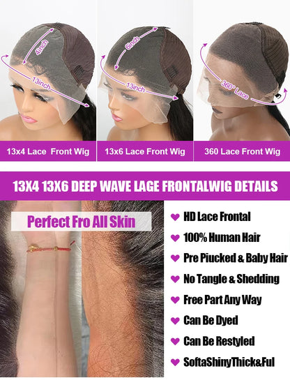 Full Lace Brazilian Human Hair Wigs For Women