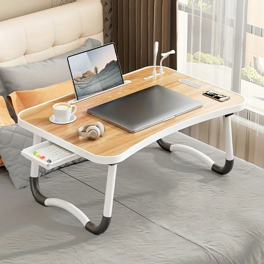 Table for working ,Portable Laptop Desk with USB Light and Lifting Handle