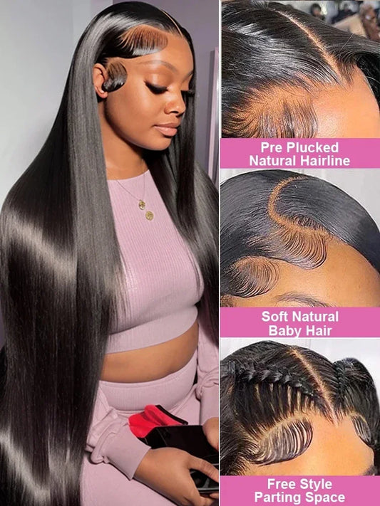 Wigs Human Hair 5x5 Bone Straight