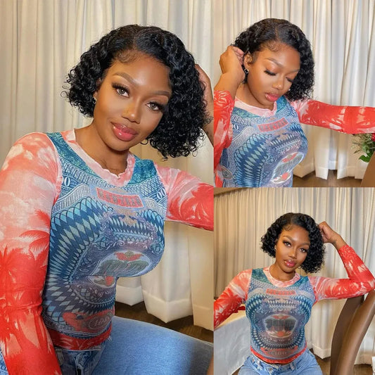 Lace Front Human Hair Wig Beautiful & Simple
