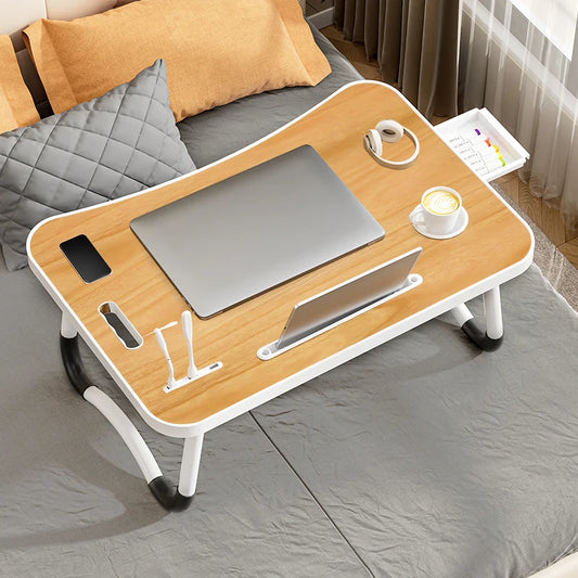 Table for working ,Portable Laptop Desk with USB Light and Lifting Handle